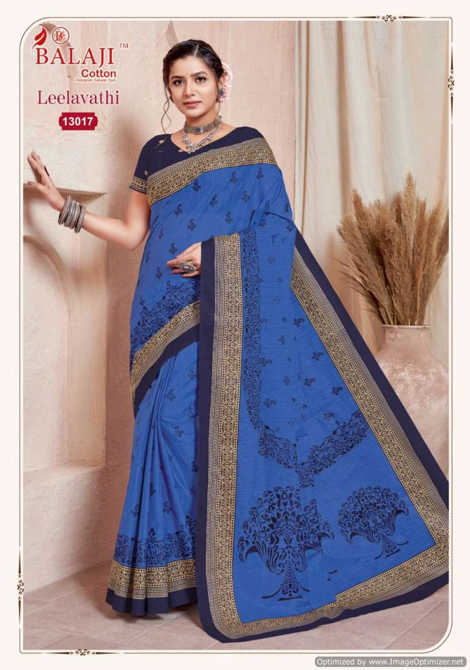 Leelavathi Vol 13 By Balaji Pure Cotton Printed Saree Wholesale Suppliers In India